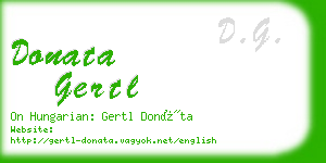 donata gertl business card